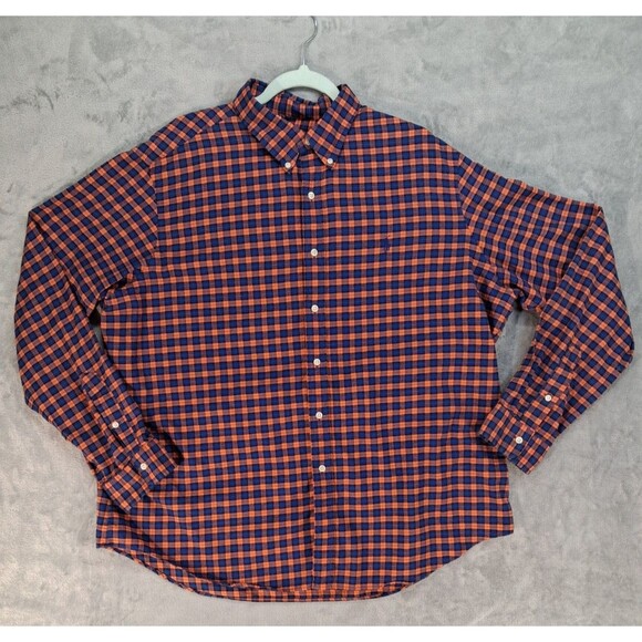 Polo Other - Ralph Laure Polo Men's XXL Button Shirt Plaid Blue and Orange